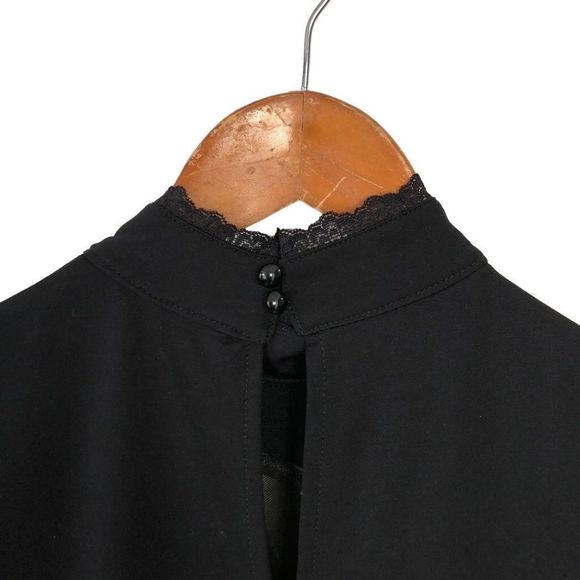 Killstar | Cresent Moon Goth Punk Lace Trim Dress Wednesday Adams Grunge - Picture 3 of 8